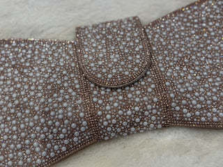 Pearl & Diamante Luxury Pearl Clutch