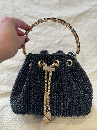 Top Handle Pearl Pouch