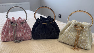 Top Handle Pearl Pouch